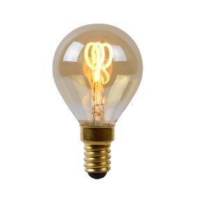 Lucide Ampoule à filament LED - Ø 4,5 x 7 cm - E14 - 3W dimmable - 2200K - ambre