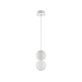 Nova Luce Zero - lampe suspendue - Ø 10 x 120 cm - blanc