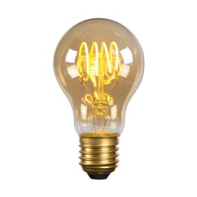 Lucide Ampoule à filament LED - Ø 6 x 10,5 cm - E27 - 5W dimmable - 2200K - ambre