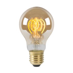 Lucide Ampoule LED Capteur crépusculaire - Ø 6 cm - E27 - 4W non-dimmable - 2200K - ambre