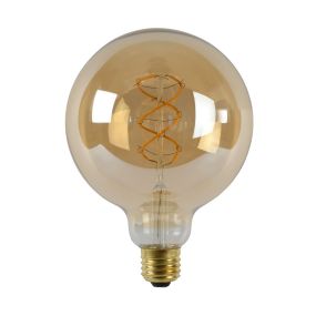 Lucide Lampe à incandescence LED - Ø 12,5 x 17,5 cm - E27 - 5W dimmable - 2200K - ambre