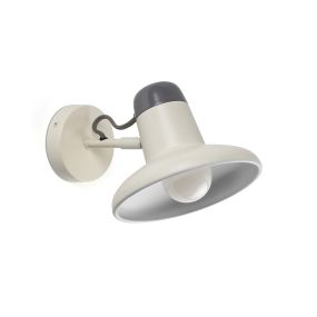 Faro Snap - applique murale avec interrupteur - 18 x 25 x 14 cm - blanc et gris
