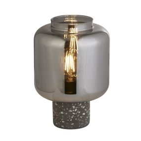 Searchlight Vessel - lampe à poser - Ø 20 x 28 cm - verre fumé et noir