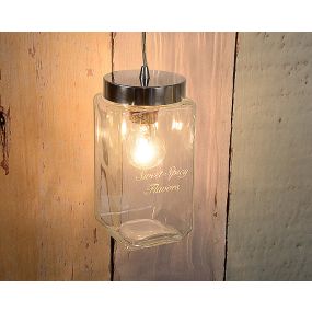 Lucide Epice II - lampe suspendue - Ø 11 x 140 cm - chrome, transparent