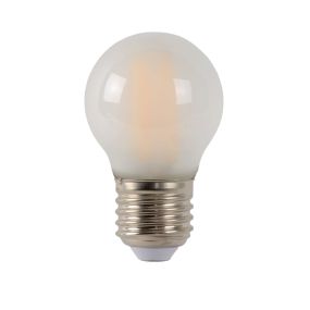 Lucide Ampoule à filament LED - Ø 4,5 x 7,4 cm - E27 - 4W dimmable - 2700K - albâtre