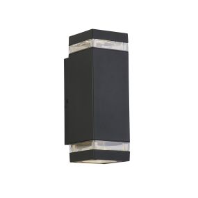 Searchlight Austin - applique d'extérieur - 8 x 24 cm - IP44 - gris
