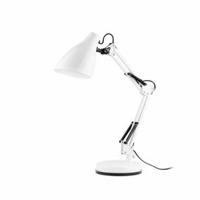 Faro Gru - lampe de bureau - 33 x 15,7 x 50 cm - blanc mat