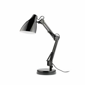 Faro Gru - lampe de bureau - 33 x 15,7 x 50 cm - noir mat