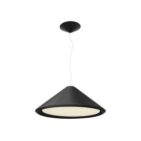Faro Saigon-in - lampe suspendue - Ø 70 x 27,5 cm - noir mat