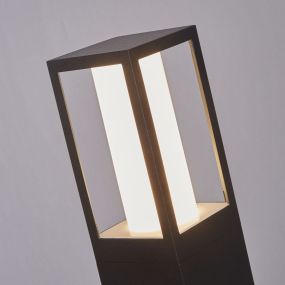 Searchlight Avenue - lampe de jardin - 7,5 x 7,5 x 45 cm - IP44 - noir