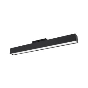 Nova Luce Rieti - luminaire pour système de profilés magnétiques - 40,2 x 3,5 x 5,1 cm - 22W LED inclus - noir - blanc couleur de lumière