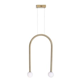 Maxlight Enigma - lampe suspendue - 40 x 180 cm - 2 x 2W LED inclus - or