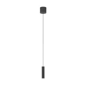 Nova Luce Doc - lampe suspendue - Ø 3 x 120 cm - 5W LED inclus - noir