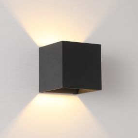 Searchlight Cube - applique murale - 9,7 x 9,7 x 9,7 cm - noir