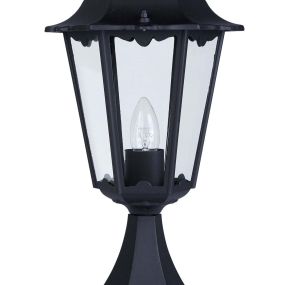 Searchlight Alex- lampe sur pied - Ø 23 x 50 cm - IP44 - noir