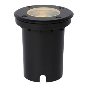 Lucide Biltin - spot extérieur au sol - Ø 108 mm, Ø 104 mm encastrable - IP67 - noir