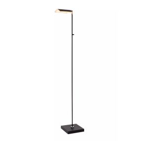 Lucide Aaron - lampadaire - 20 x 20 x 134 cm - 10W dim to warm LED incl - noir