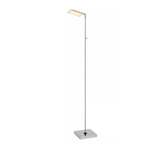 Lucide Aaron - lampadaire - 20 x 20 x 134 cm - 10W dim to warm LED incl - chrome