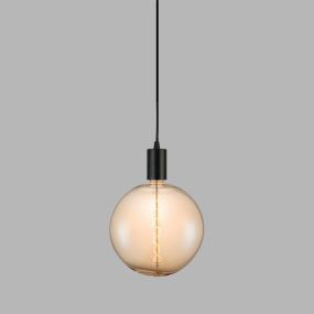 Lampe de recherche géante LED - Ø 18 x 23 cm - E27 - 8W dimmable - 2200K - ambre