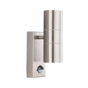 Searchlight Watford - Applique d'extérieur avec détecteur de mouvement - 7 x 21,5 cm - IP44 - acier inoxydable