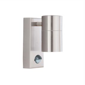Searchlight Poole - Applique d'extérieur avec détecteur - 7 x 15 cm - IP44 - acier inoxydable