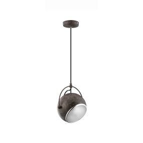 Nova Luce Degli - lampe suspendue - Ø 18 x 250 cm - métal rouille