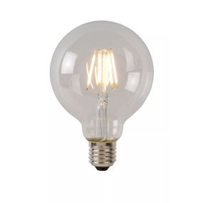 Lucide Lampe à incandescence LED classe B - Ø 8 x 12,2 cm - E27 - 7W dimmable - 2700K - transparent