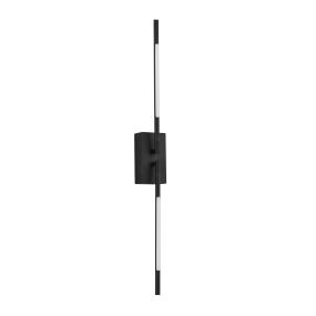 Nova Luce Raccio - applique murale - 12 x 6 x 74 cm - 9,2W LED incl. - noir