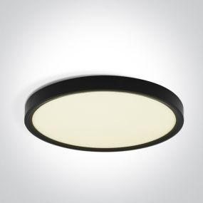 ONE Light Plafo - plafonnier - Ø 50 x 2,7 cm - 40W LED incl. - noir