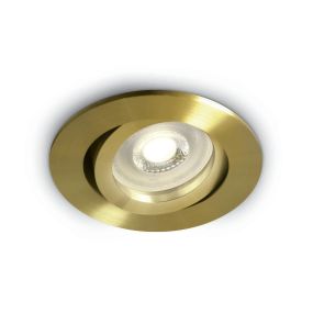 ONE Light Round Clip In Range - spot encastré - Ø 84 mm, Ø 72 mm encastrable - laiton brossé
