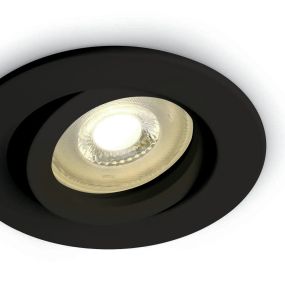 ONE Light Round Clip In Range - spot encastré - Ø 84 mm, Ø 72 mm encastrable - noir