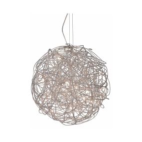 Artdelight Draga - lampe suspendue - Ø 35 cm - 7 x 14W halogène incl - acier mat