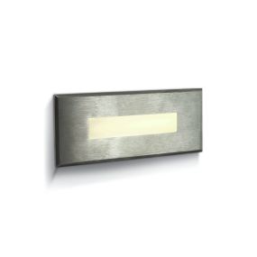 ONE Light Wall Recessed Pro Range - applique murale encastrée - 12 x 6,7 x 4,8 cm - 5W LED incl - IP65 - acier inoxydable