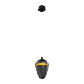 Maxlight Cometshine - lampe suspendue - Ø 8,3 x 150 cm - 8W LED incl. - noir