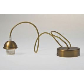 Artdelight Iron - lampe suspendue - Ø 12 x 120 cm - bronze