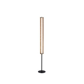 Searchlight Thread - lampadaire - Ø 22 x 156 cm - 3 niveaux de gradation - 27W LED incl - or et noir mat