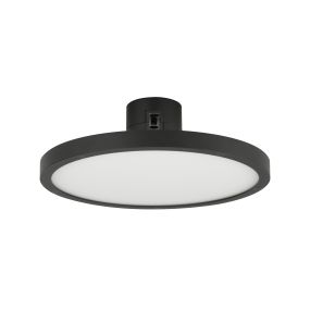 Nova Luce Libo - point lumineux système de rail magnétique - Ø 16 x 6 cm - 15W LED inclus - noir sable
