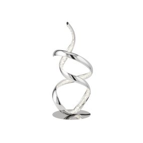 Searchlight Twirls - lampe à poser - 18,5 x 39,5 cm - 13W LED inclus - chrome
