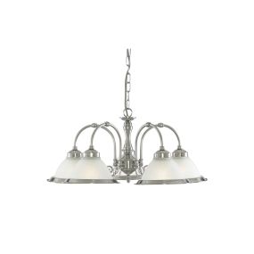 Searchlight American Diner - lampe suspendue - Ø 62 x 82 cm - chrome