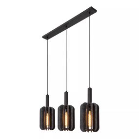 Lucide Rafal - lampe suspendue - 98 x 20 x 183 cm - gris