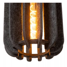 Lucide Rafal - lampe suspendue - Ø 20 x 183 cm - gris