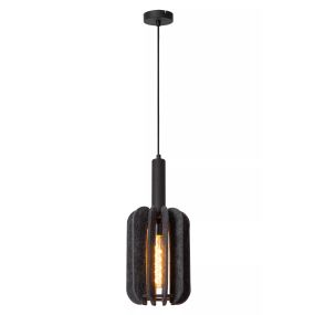 Lucide Rafal - lampe suspendue - Ø 20 x 183 cm - gris