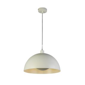 Searchlight Mars - lampe suspendue - Ø 40 x 150 cm - crème mat