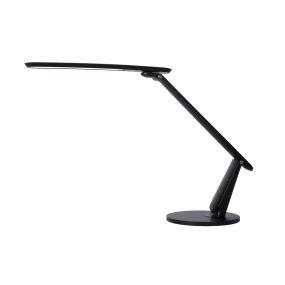 Lucide Practico - lampe de bureau avec port USB - 47,5 cm - 10W dimmable LED incl - noir