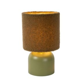 Lucide Woolly - lampe à poser - Ø 16 x 28 cm - vert
