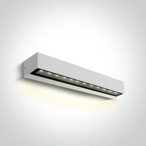 ONE Light Linear Outdoor Series Simple Sided - applique murale - 38 x 7,6 x 6,6 cm - 9W LED inclus - IP65 - blanc