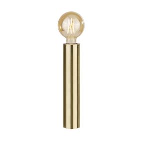 Searchlight Porter - lampe à poser - Ø 6 x 30 cm - or satiné