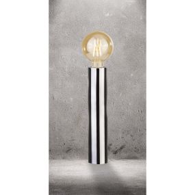 Searchlight Porter - lampe à poser - Ø 6 x 30 cm - chrome