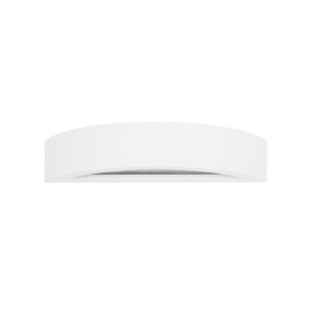 Nova Luce Sandro - applique murale - 30 x 10 x 7,5 cm - plâtre blanc