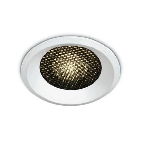 ONE Light Nid d'abeille Dark Light Range - spot encastré - Ø 102 mm, Ø 94 mm à encastrer - 17,5W LED incl. - blanc